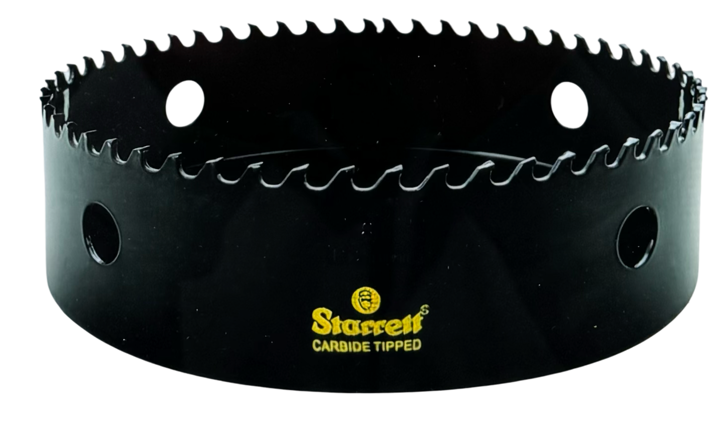 Starrett 6" Carbide Tipped Hole Saw 1-5/8" Cutting Depth