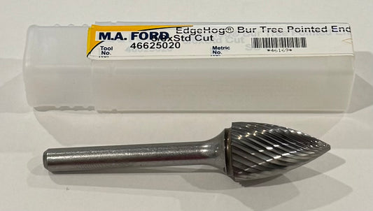 M.A. Ford 5/8" Carbide Burr SG-6 Tree Pointed End Single Cut USA