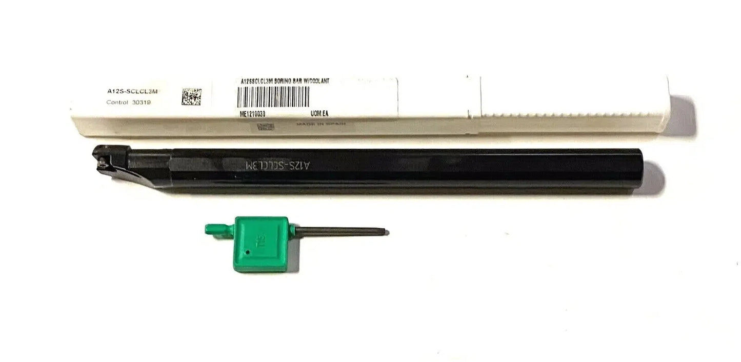 Maxx-Edge Boring Bar 95Â° Coolant Fed Model #A12SSCLCL3M Made In Spain