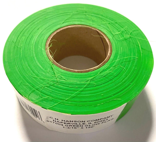 C.H. Hanson Green Flagging Tape 1-3/16" x 150' Hi-Vis Pink 17004 1 Roll