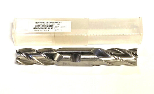 Marxman 15/16" x 1" Double End Mill HSS 4 Flute Center Cutting 85919