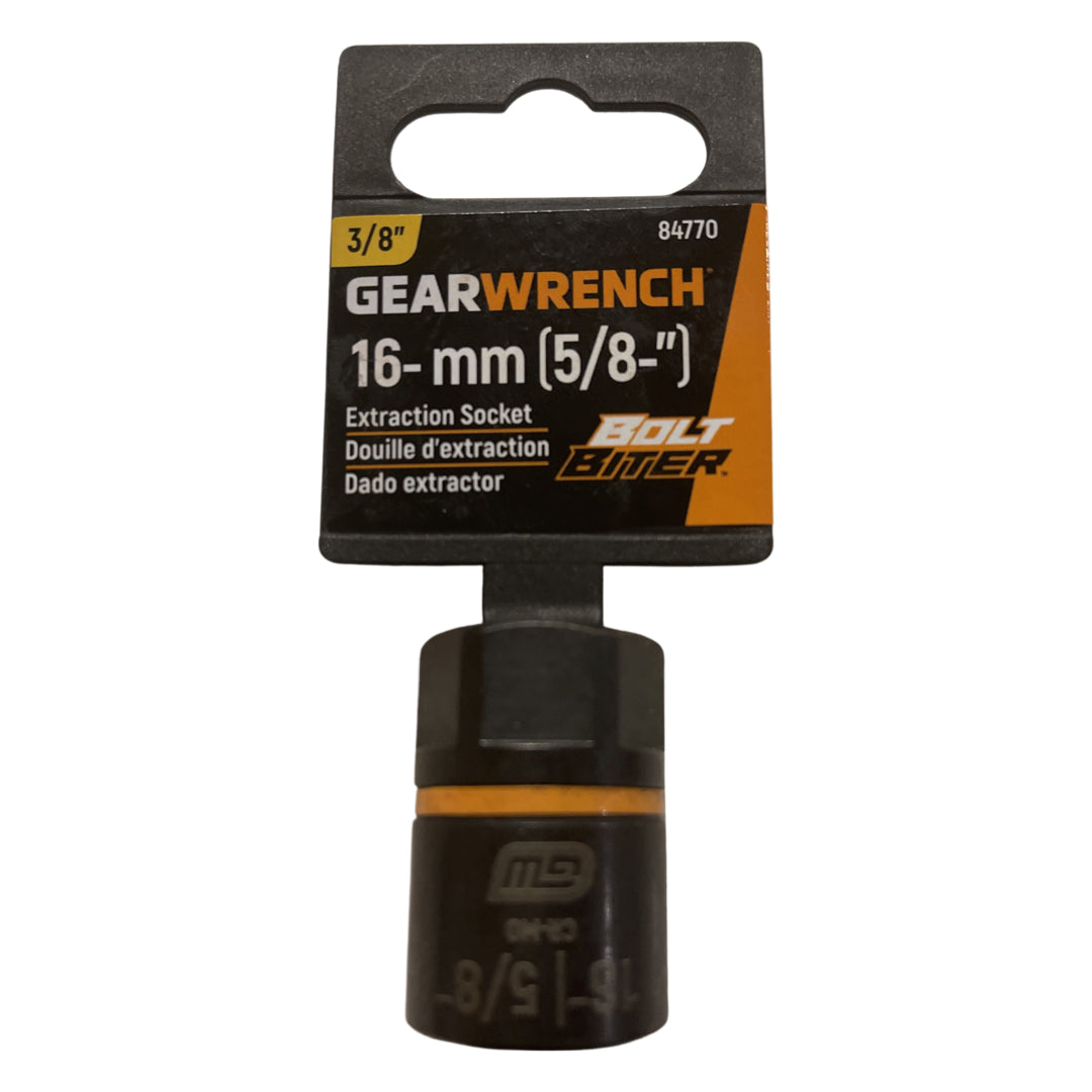 GearWrench 3/8" Drive Bolt Biter 16-mm (5/8"-) Impact Extraction Socket 84770