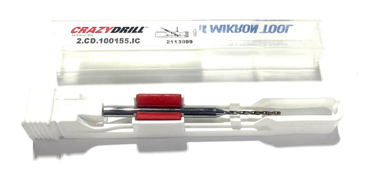 Mikron 1.55mm Solid Carbide Drill 10xD Coolant Thru CrazyDrill CoolPilot USA