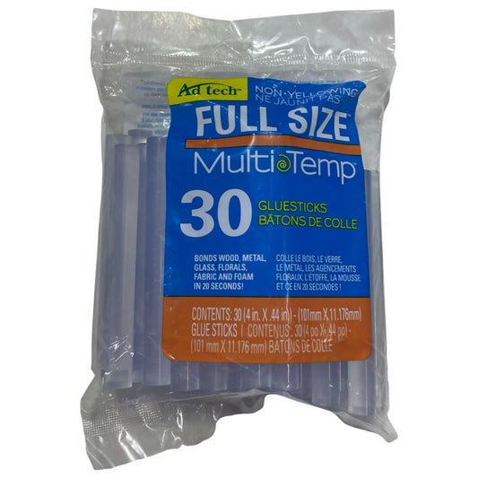 All Purpose 4" Glue Gun Sticks 1/2" Diameter 30 Pack