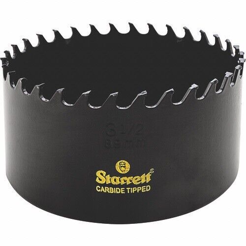 Starrett 3-1/2" Carbide Tipped Hole Saw 1-5/8" Cutting Depth