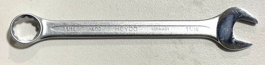 HEYCO 1-1/16" Combination Wrench 12 Point Satin Chrome Finish Narrow Profile