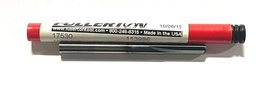 Fullerton #7 Solid Carbide Drill 135° Notched Point TiAlN Coating USA Made