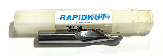 RapidKut 11mm Carbide Ball Nose End Mill 2 Flute USA Made