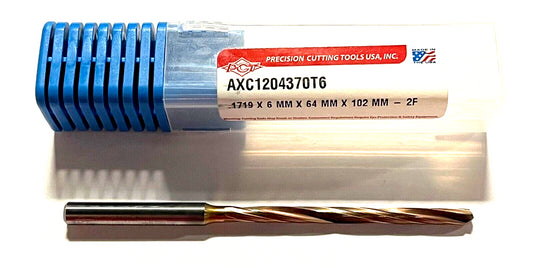 PCT 11/64" Carbide Drill 12xD Coolant Thru Triple Margin ZicroPlus Coated Drill