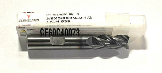 Cleveland Twist 3/8" HSS-E-PM End Mill TiCN Coated High Performance 3 Flute