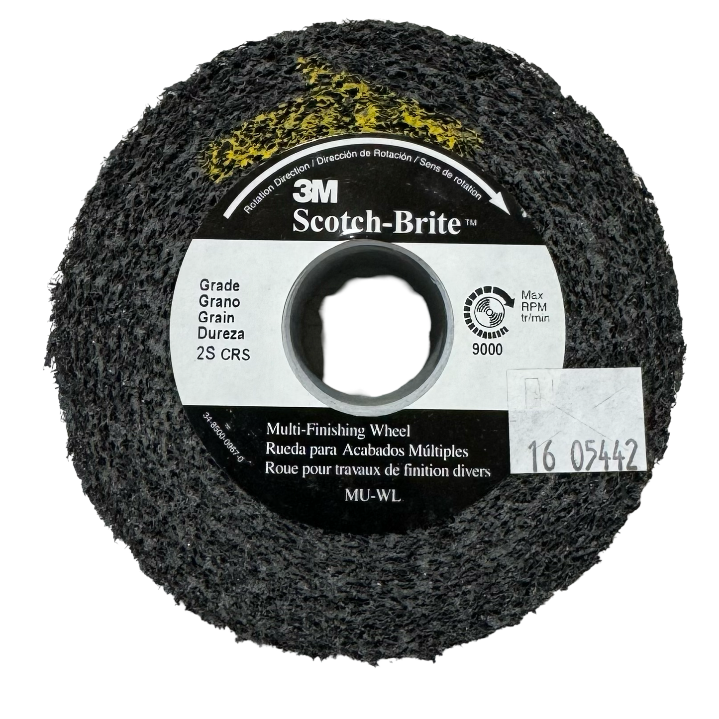 3M Scotch-Brite 4" x 2" x 1" Mutli-Finishing Wheel Silicon Carbide Coarse