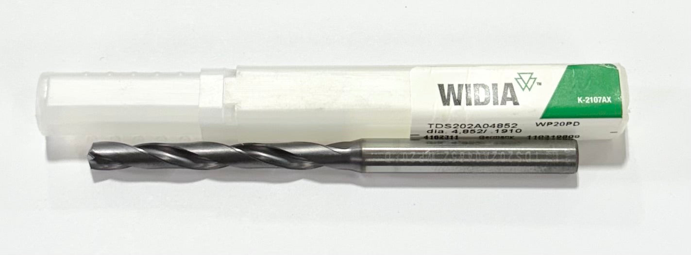 Widia #11 Solid Carbide Drill 2 Flute TiAlN Coated 140 Deg Point