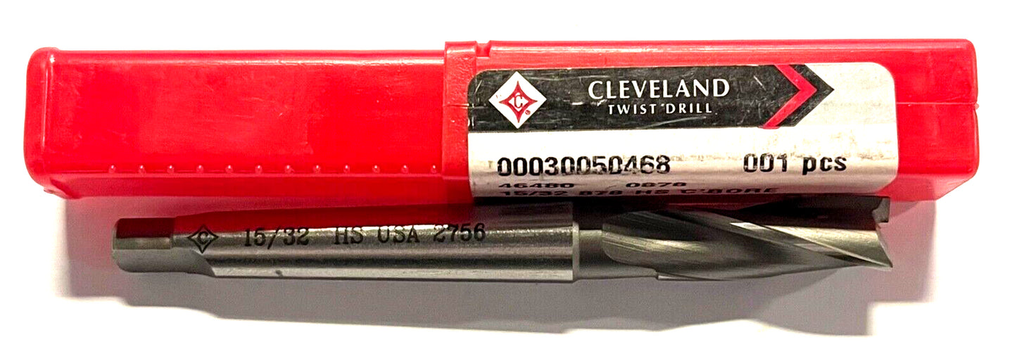 Cleveland Twist 15/32" Taper Shank Interchangeable Pilot Counterbore 1MT USA