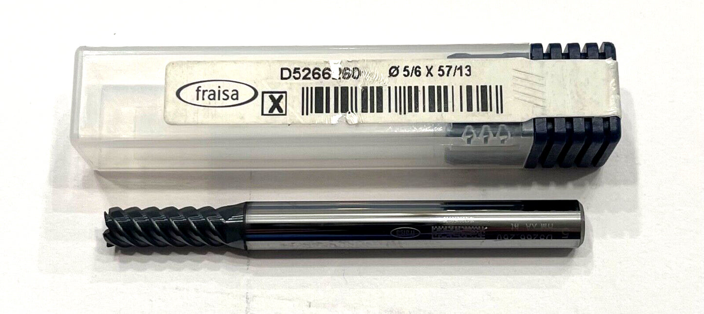 Fraisa 5mm Carbide End Mill 5 Flute AlTiN Coating