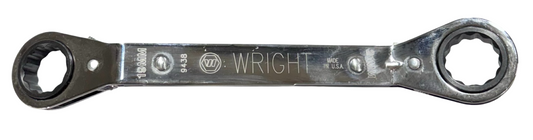 Wright Tool 19mm x 21mm 12 Point Offset Reversible Ratcheting Box Wrench USA