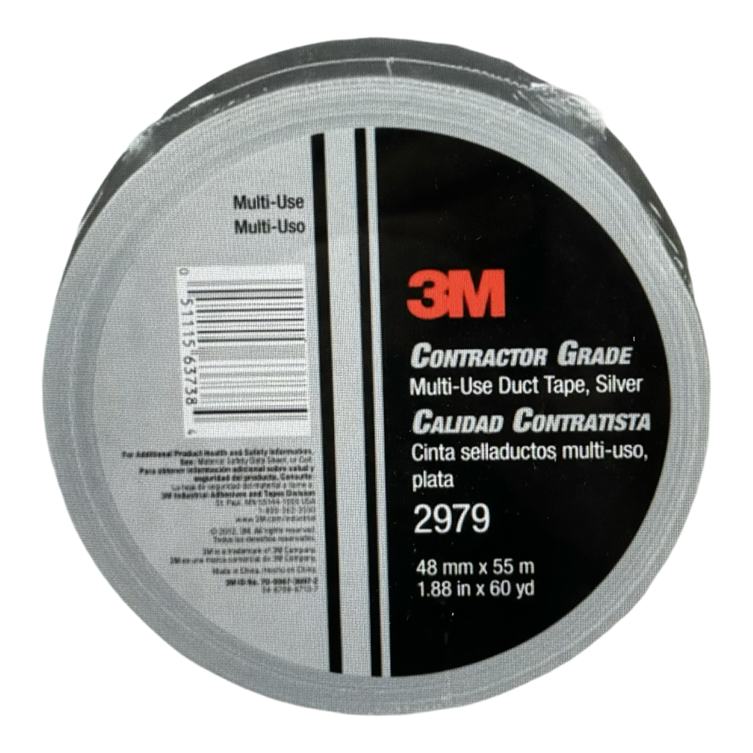 3M Contractor Grade Multi-Use Duct Tape 2979 Silver 1.88" X 60 yd