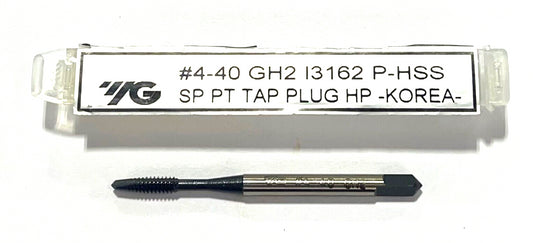 YG-1 4-40 HSSPM Spiral Point Plug Tap 2FL GH2 High Performance Tap