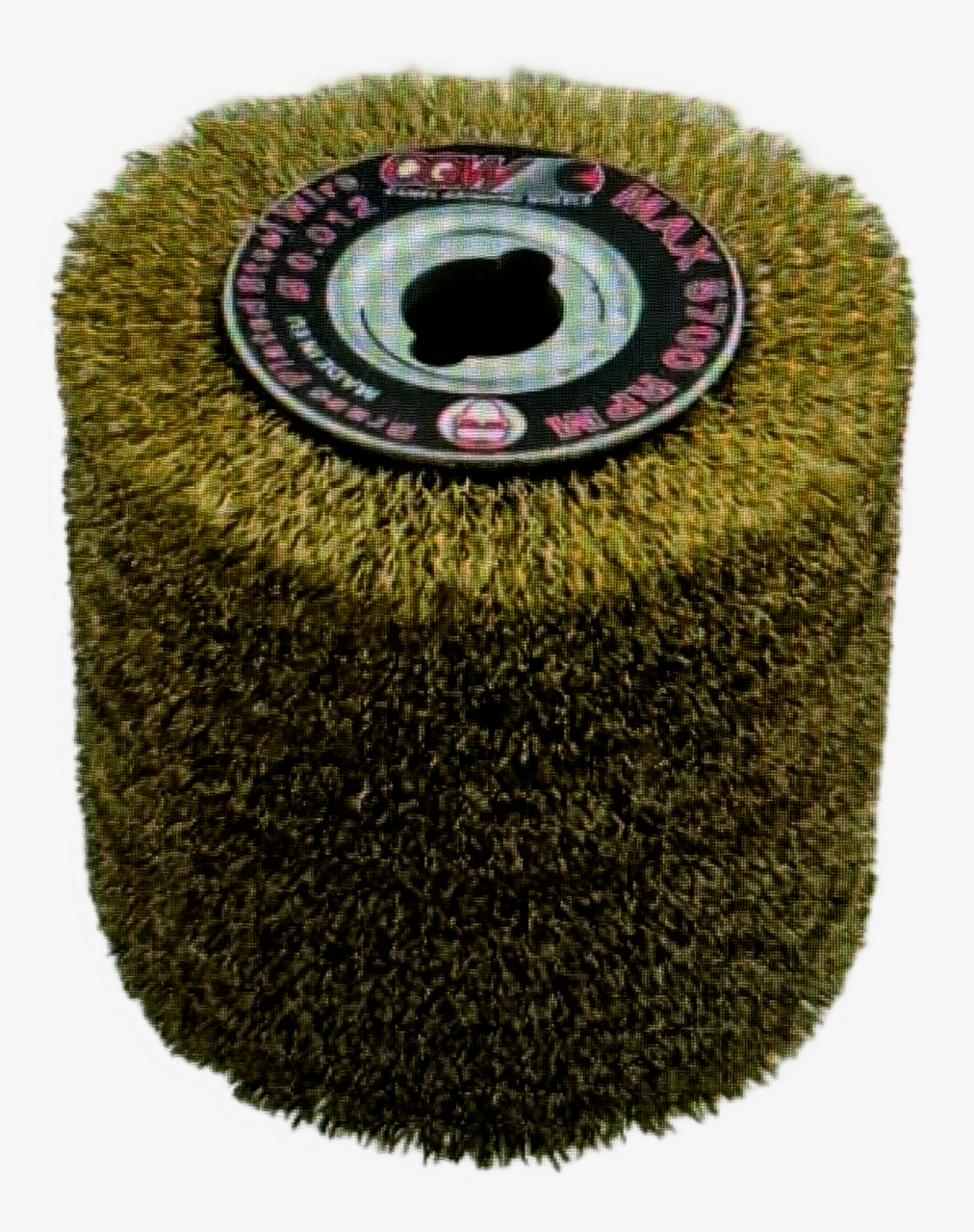 CGW 4" x 2-3/4" x 3/4" Abrasive Wheel Drum .030" Keyway Brass Plated Wire