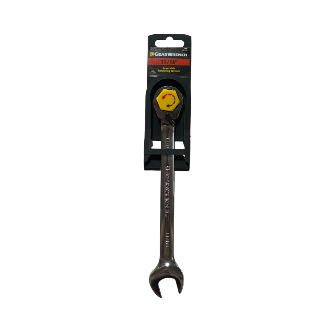 GearWrench 11/16" Reversible Ratcheting Combination Wrench 12 Point