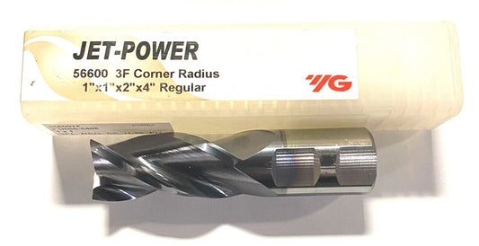 YG-1 Carbide End Mill 1" x 1" x 1-1/2" x 4" HardSlick Coated 3FL Corner Radius