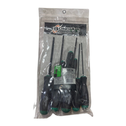 Bondhus 8 Piece ProHold Torx Star Tip Screwdriver Bit Set 75534 USA Made