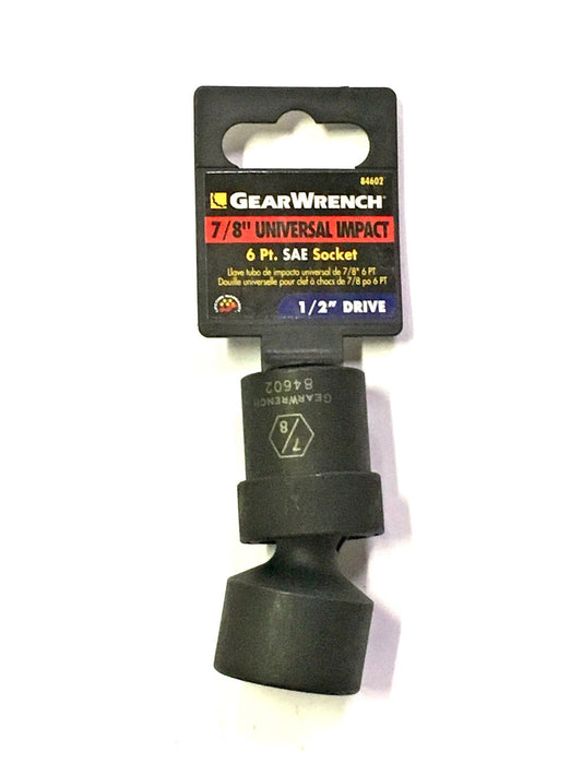 GearWrench 7/8" Universal Impact Socket 1/2" Dr 6pt SAE 84602