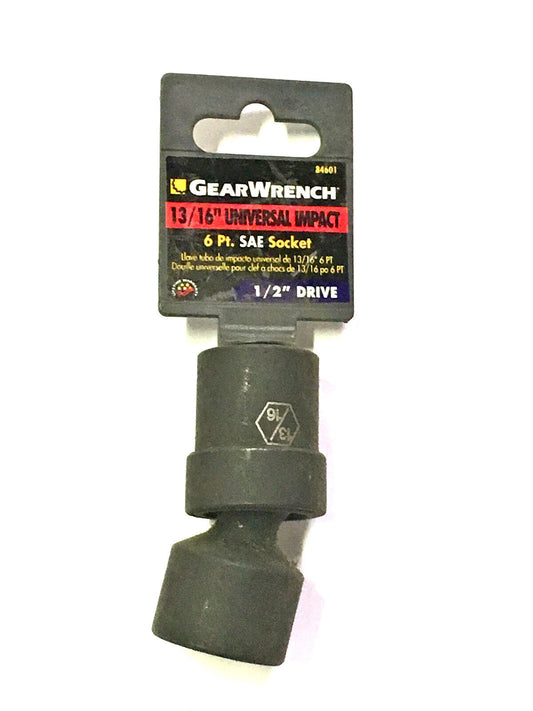 GearWrench 13/16" Universal Impact Socket SAE 1/2" Drive 6 Point 84601