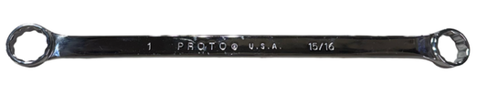 qProto 15/16" x 1" Double Box End Wrench 12 Point Fully Polished USA Made